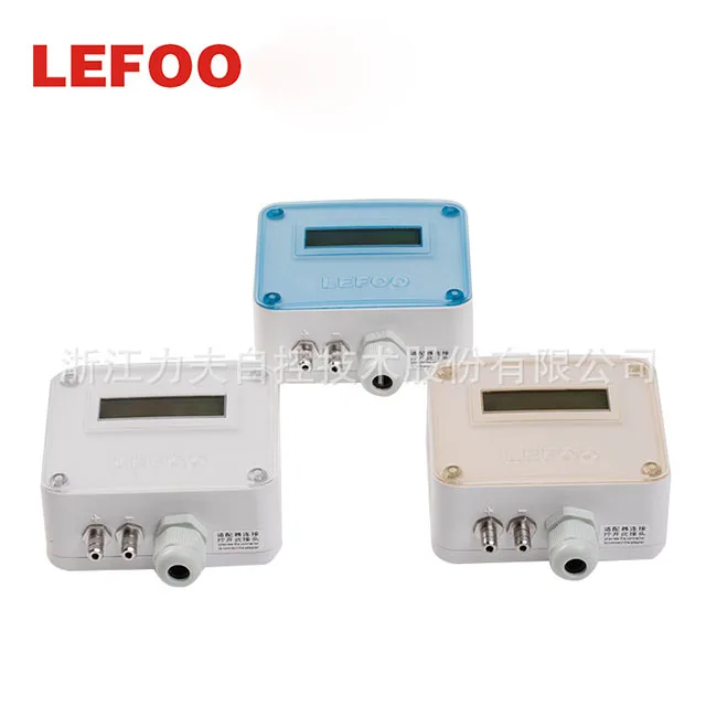 LEFOO LFM11 RS485 выход воздуха Регулируемый дифференциальный давление передатчик с ЖК-дисплеем
