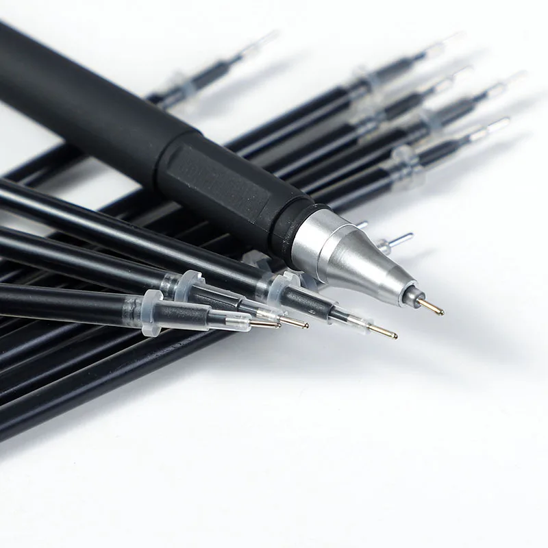 Hot selling frosted carbon gel pen stationery student, office supply promotional gel pen custom logo gel pen