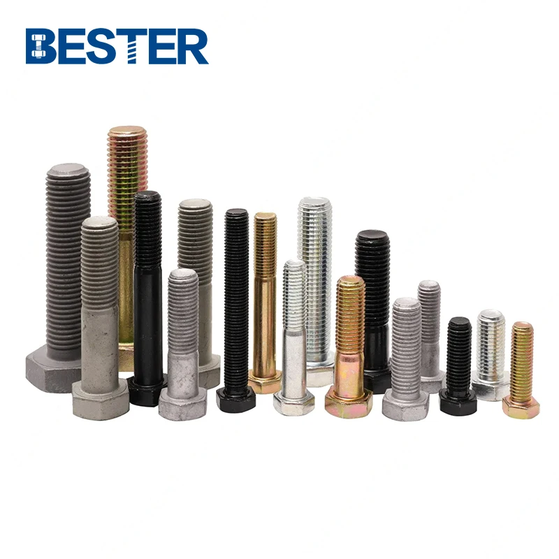 China Factory ANSI ASME B18.2.1 Hex Bolt Grade 2 5 8 A10 Inch carbon steel Hexagon Bolt and Nuts Extra Long Hex cap Bolt and nut