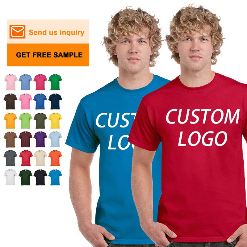 New Arrival Rts Huge Stock Blank T-shirts Custom Logo Men's T-shirt Competitive Price High Quality 100% Cotton Casual Adults