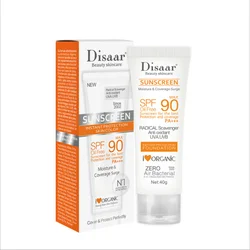 Disaar SPF 90 Sunblock Moisturizer Whitening Organic Sunscreen Cream for All Skin Waterpoof Concealer Sunscreen Cream