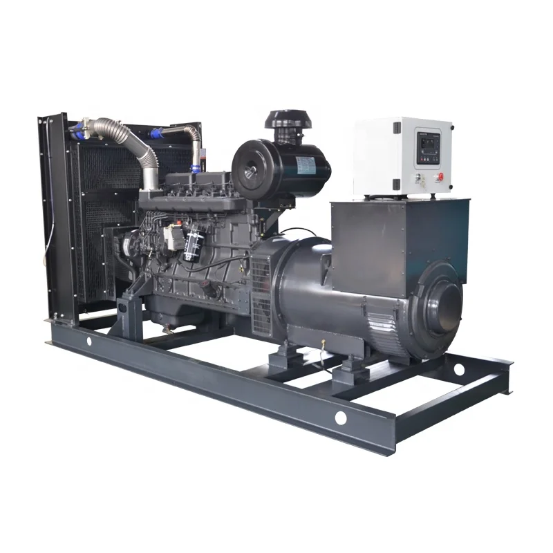 Mounted skid SDEC diesel generator 300kw power generation 375kva price with China home brand engine
