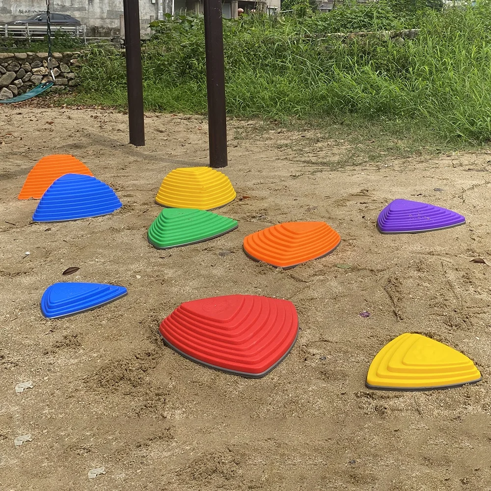 Kids training equipment river crossing stones , Children balance stepping stones