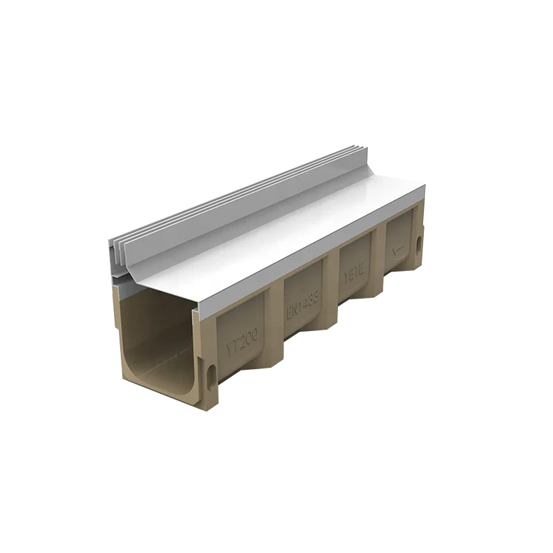 Factory CO 400*325 slot drain stainless steel water channel drainage polymer concrete drainage channel grating drainage cover