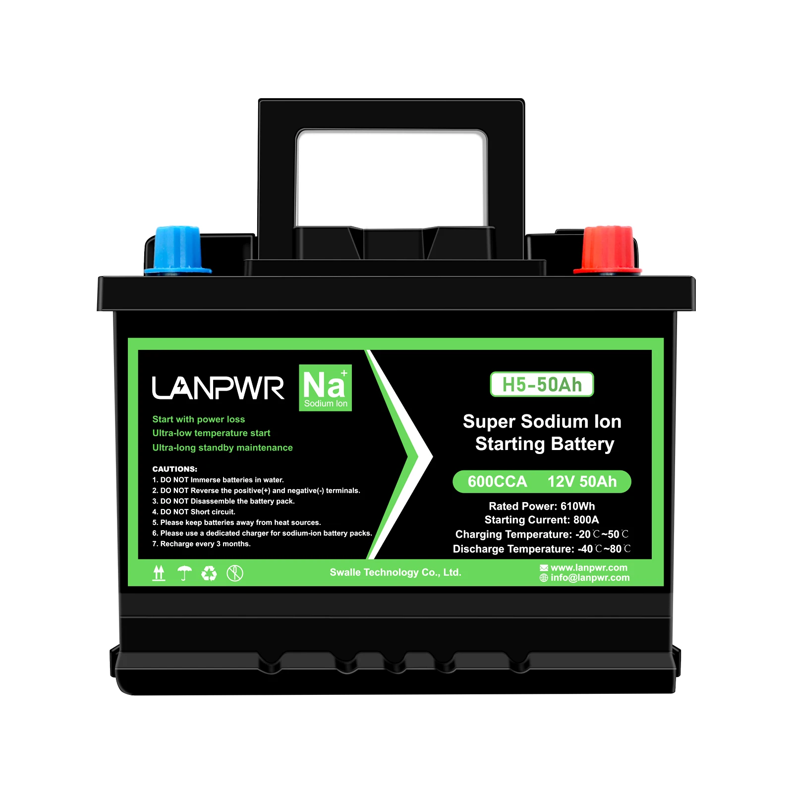 LANPWR 12 В 50Ah литий-ионный аккумулятор высокоэффективный Аккумулятор для хранения энергии от Европейского Склада литий-железо-фосфатный