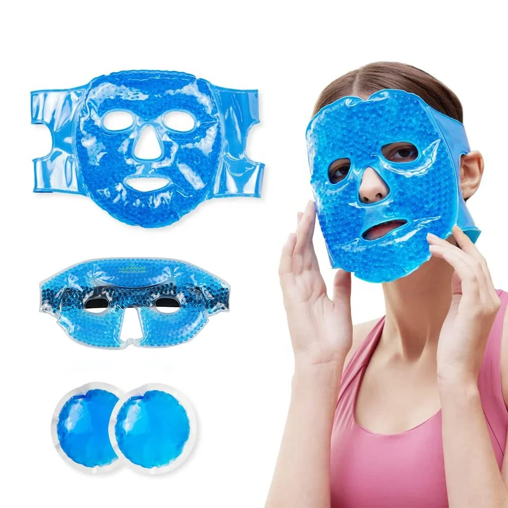 gel beads hot cold face mask reusablecooling gel face mask for redness puffiness acne