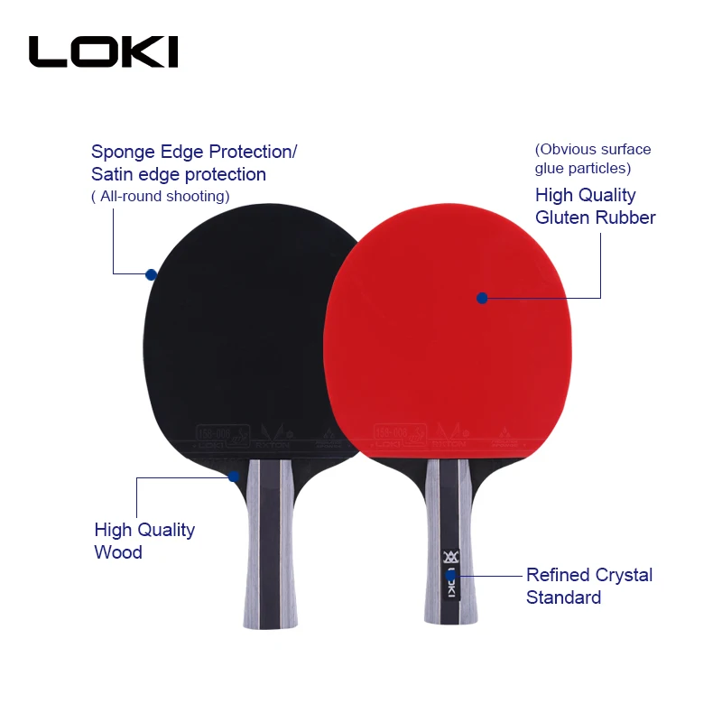 Loki net containing table tennis set with racket pingpong set