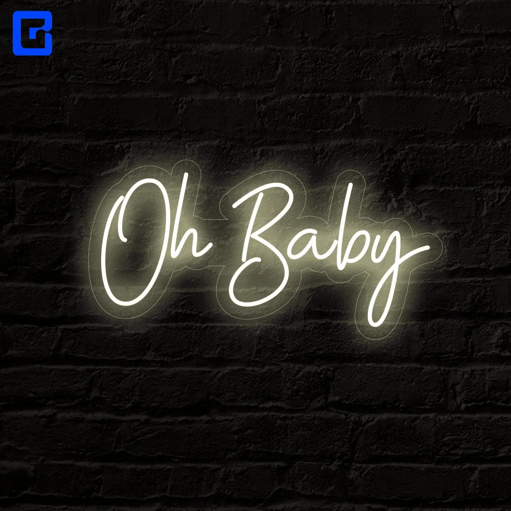 Custom neon light for room wedding neon sign oh baby neon sign
