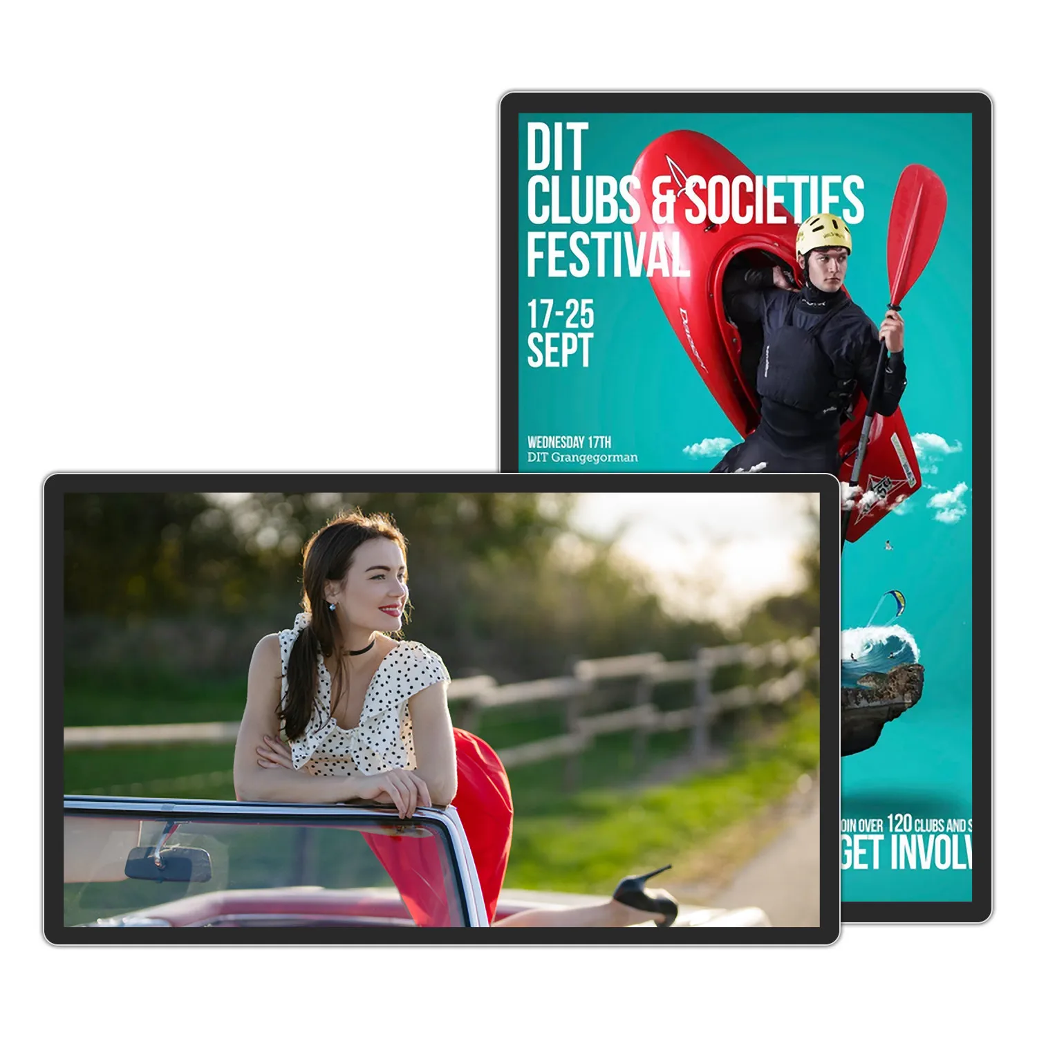 32 43 49 55 Inch Indoor Outdoor Wall Mount Screen Video Player Commercial Digital Signage Displays Lcd Advertising Display