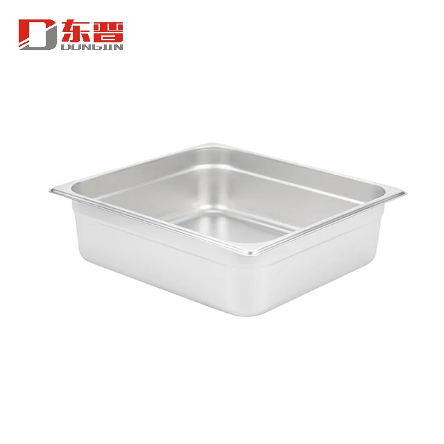 
2/3 Height 100mm Wholesale Dishes For Steel Buffet Set Restaurant Food Containers 
