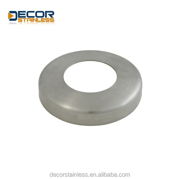 Affordable accessories 316  stainless steel Accessories for Stair Balustrade satin flat end cap
