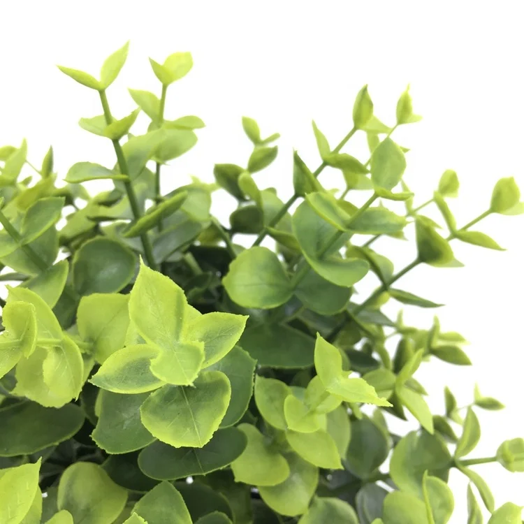 
Amazon fast delivery hot sale Nature touch Artificial eucalyptus leaves bonsai grass potted for home decor indoor decoration 