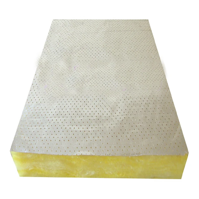 High-end quality glass wool board material, yellow thermal insulation material produced in China