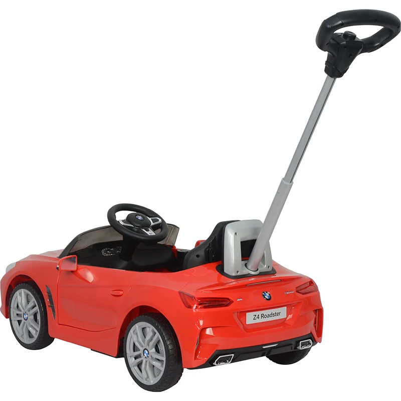 WD3673 Cool kids car with push handle red white