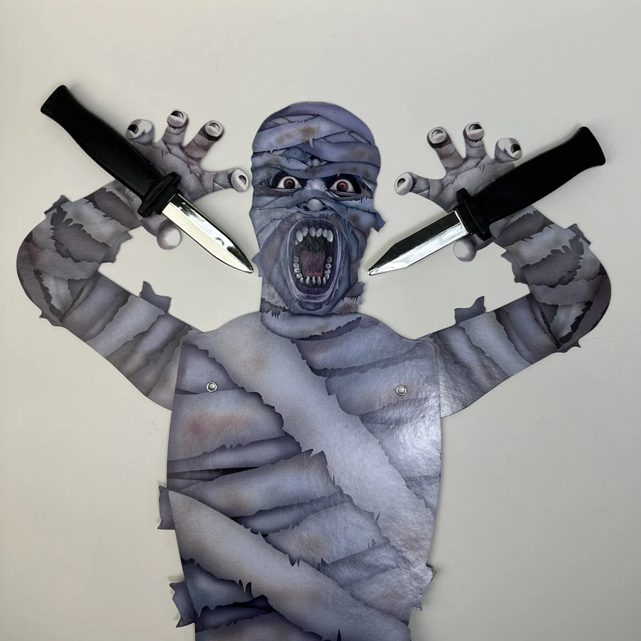 Best Price Black Plastic Knife Prop Costume Disappearing Dagger Knife Realistic Trick Gadget Toy for Halloween Fools Day Party