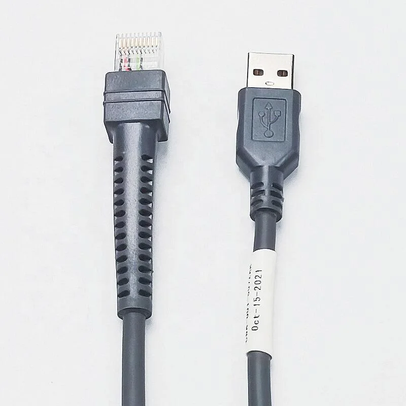 SOTESIN CBA-U09-C15ZAR 15FT 5m For Zebra Motorola Symbol barcode reader cable LS2208 DS3408  DS9208 DS3578 USB data cable