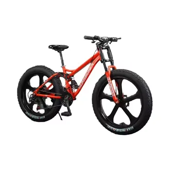 Welfare Model 26-Inch Fat Tire Adult Bike with 21 Speeds Aluminum Fork Disc Brake Low Price Ski and Snow Bike