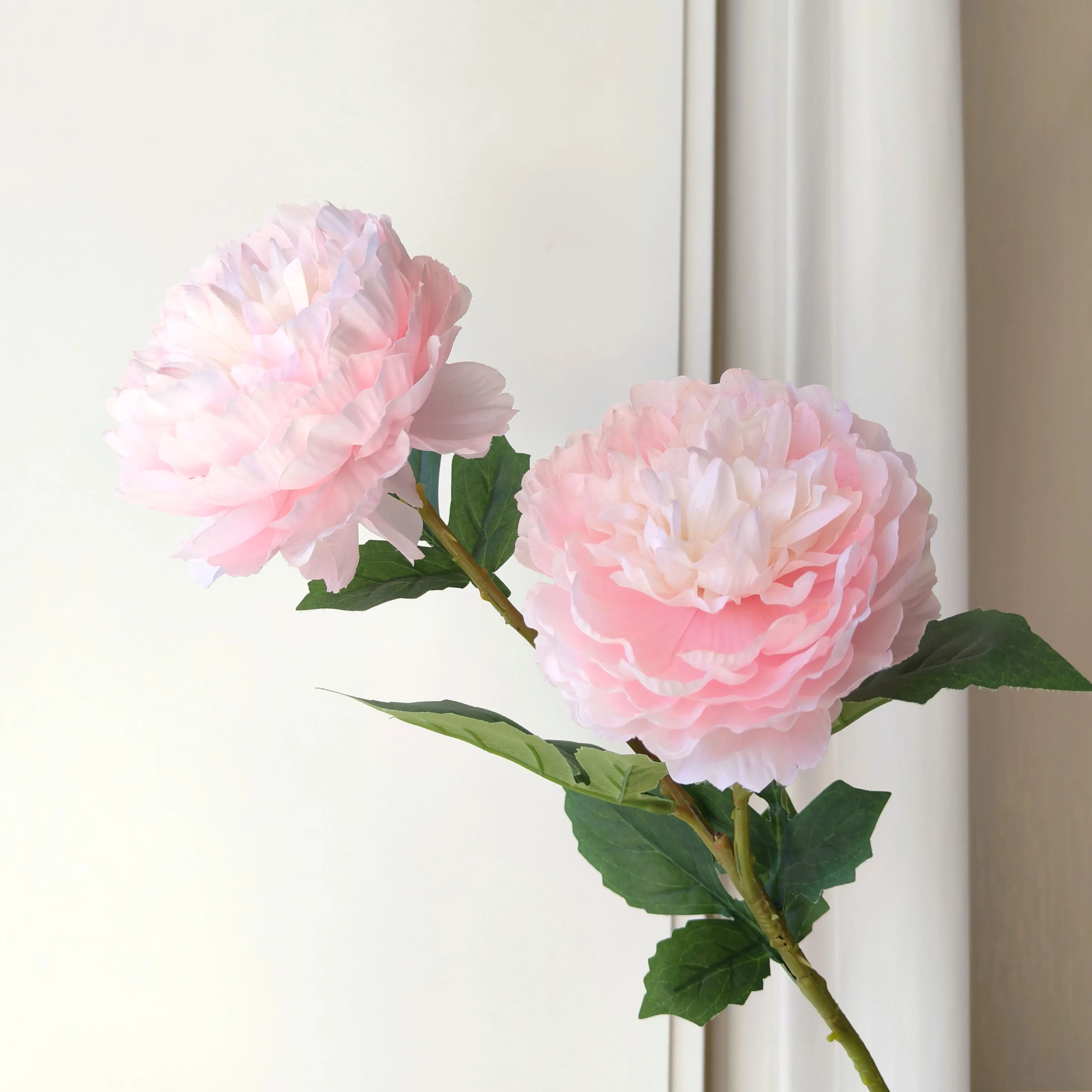 YIWAN 2 head big peonies Wholesale artificial silk flower Wedding hotel indoor house plants Decor artificial happy rose