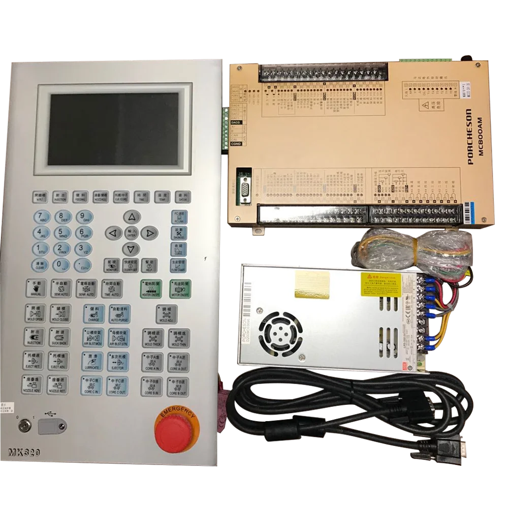 Porcheson MC800AM MK320 control system, PLC MC600AM controller for injection molding machine