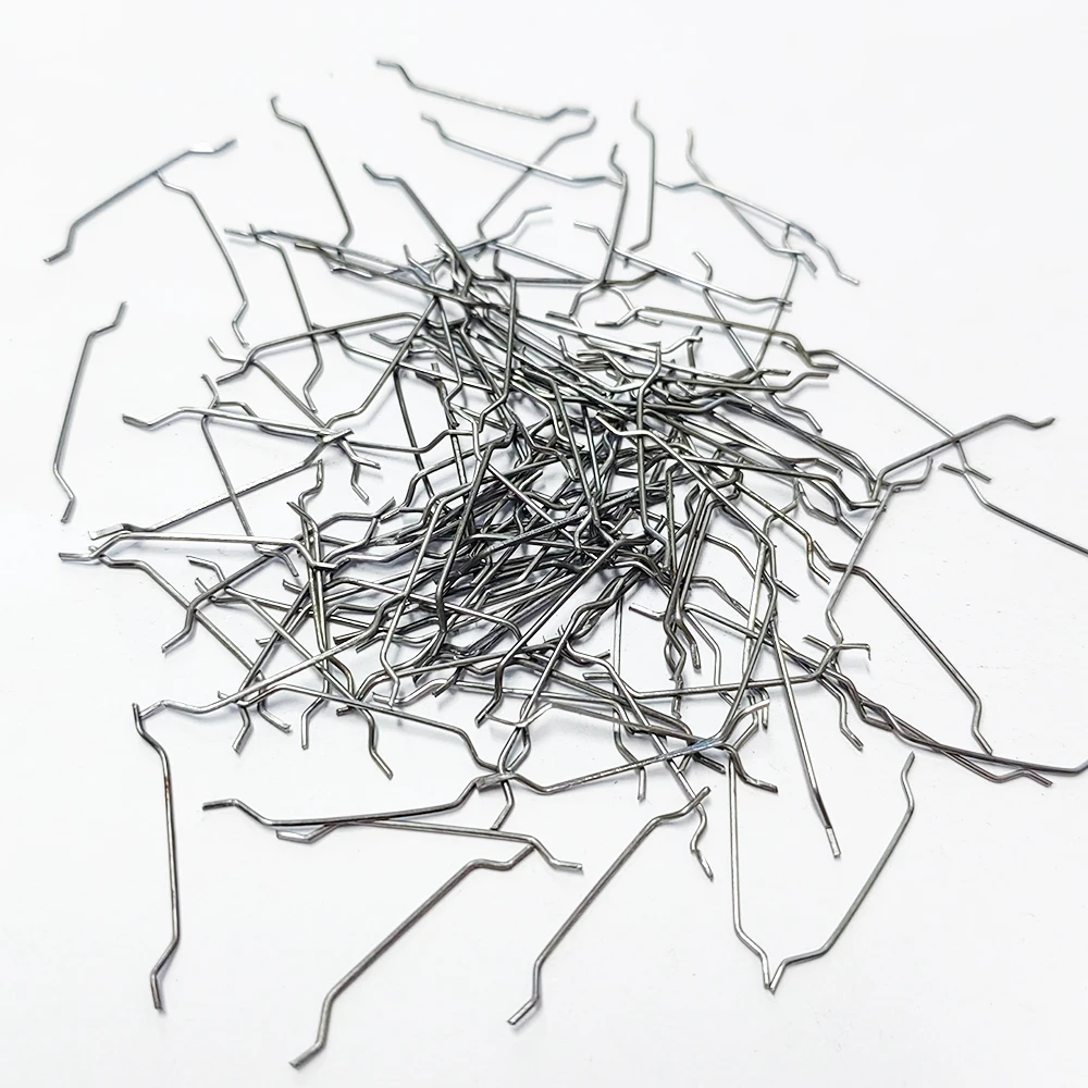 Construction Materials Concrete Glued Hooked End Steel Fiber Metal Steel Fiber for Industrial Floor