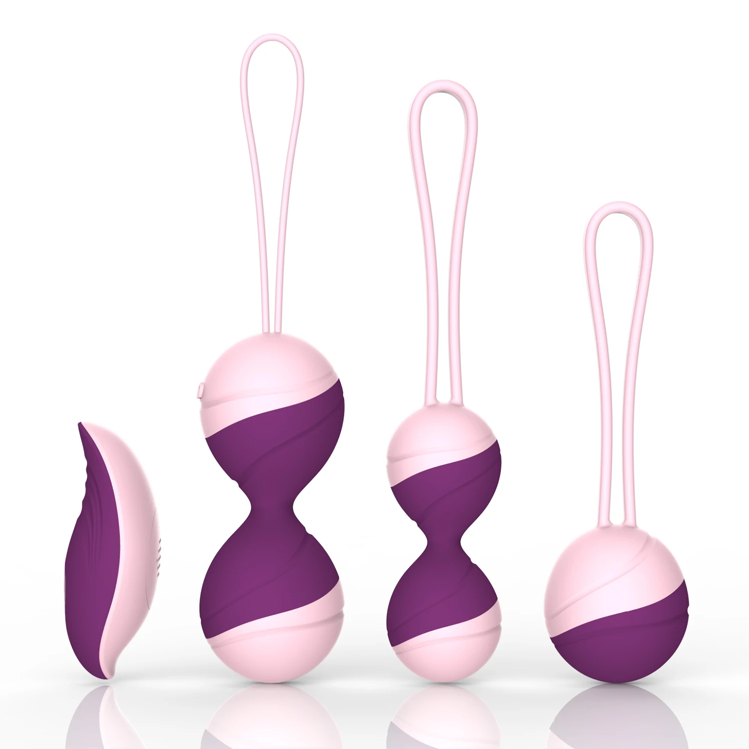 
Yetrun New Design Mixed Color Pelvic Floor Exercise Vagina Tightening 2 In 1 Kegel Ball Ben Wa Balls Vibrating Love Eggs Kit 
