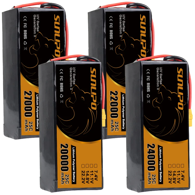 20l 22l 25l drone battery packs 22000mah 14S 51.8V 25C agriculture drone sprayer smart battery packs with AS150U 16pin connector