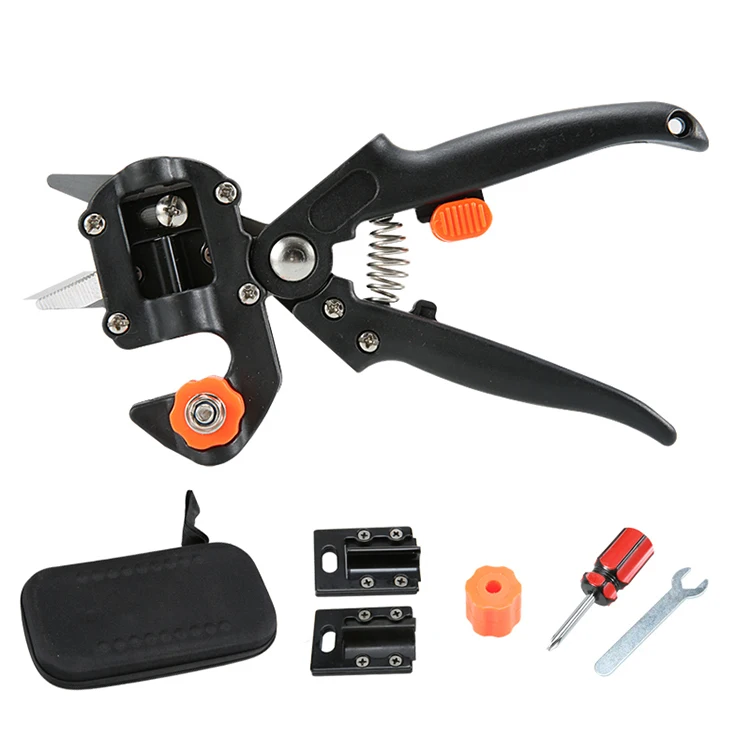 Dropshipping Hot garden grafting tool set 3 blade scissors trim non-slip metal trim tree trimmer