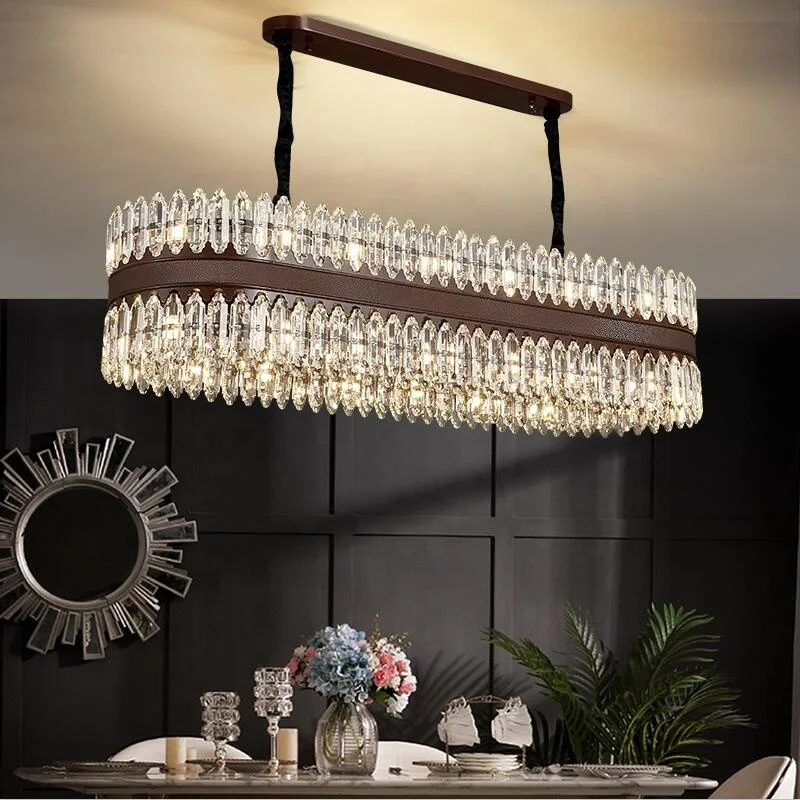 
Large Modern Luxury crystal chandelier lighting hotel hangling lamps crystal lights ceiling Led crystal pendant light 