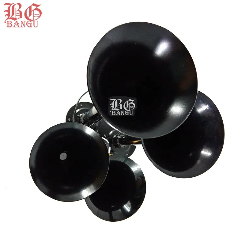 European Truck Parts Bangu 12V 24V 450 Hz 120db 4 pipes air horn electric air horn with powerful sound for truck for bus
