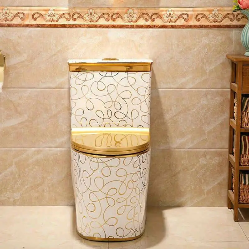 Керамическая сантехника комод ванная комната пара закрытый водный шкаф Золотой Король Туалет