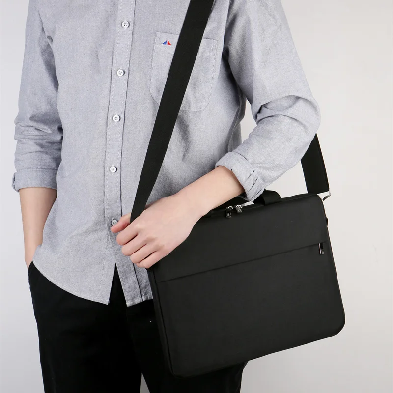 Black Laptop and Tablet Briefcase, Business Free Sample Laptop Bag