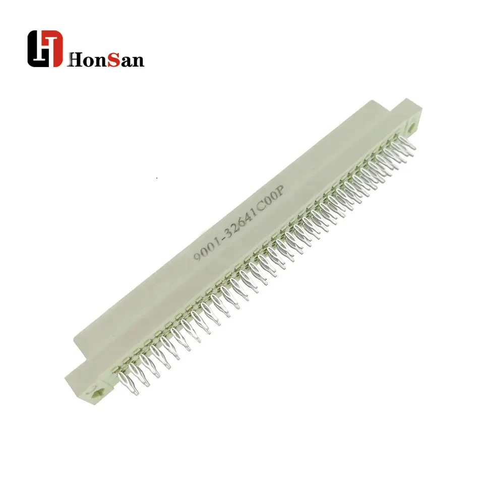 Smart 96 Pin Vertical Pcb Din41612 Eurocard Female Connector With Harpoon