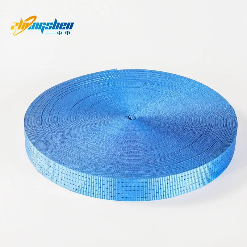 Factory Wholesale Custom 100% High Tenacity Industrial Polyester Yarn Flat Webbing Belt  for Webbing  Sling