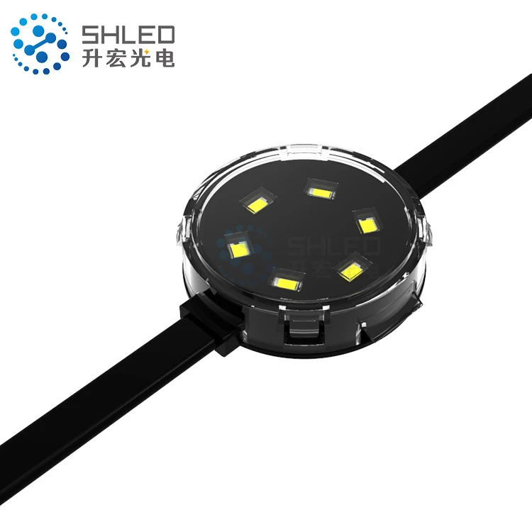 ip67 waterproof addressable 24v outdoor rgb 50mm disco led pixel dot string light