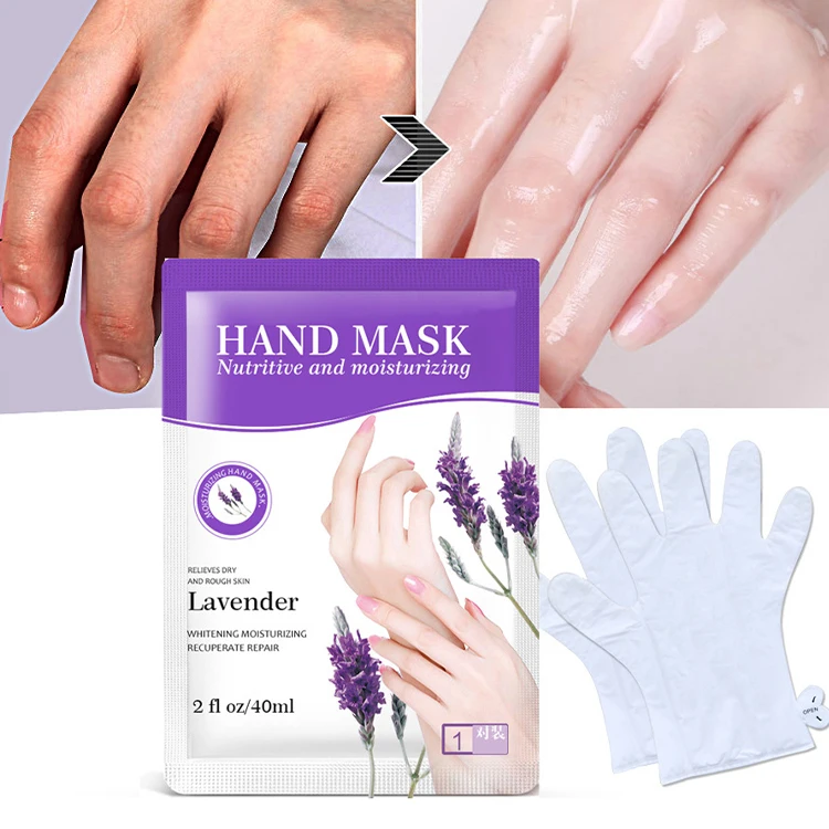 Plant Extracts Hand Cream Masks Smoothing Whitening Hydrating High Quality Original Unisex Lavender Hand Mask