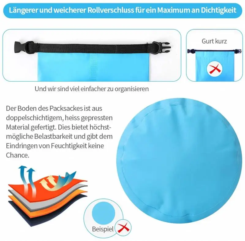 OEM custom print logo 2L 5L 10L 15L 20L hiking swim 500d pvc tarpaulin water proof ocean pack drybag waterproof sack dry bag