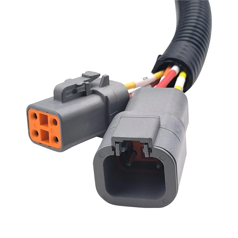 Automotive wiring harness DT Series 2 4 5 6 8  pin Waterproof Male Female Deutsch SAE Bullet Connector car wire harness