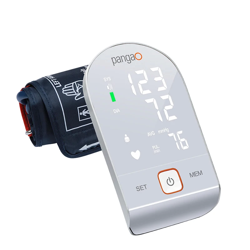 Pangao oem led display electronic digital upper arm blood pressure monitor machine for hospital