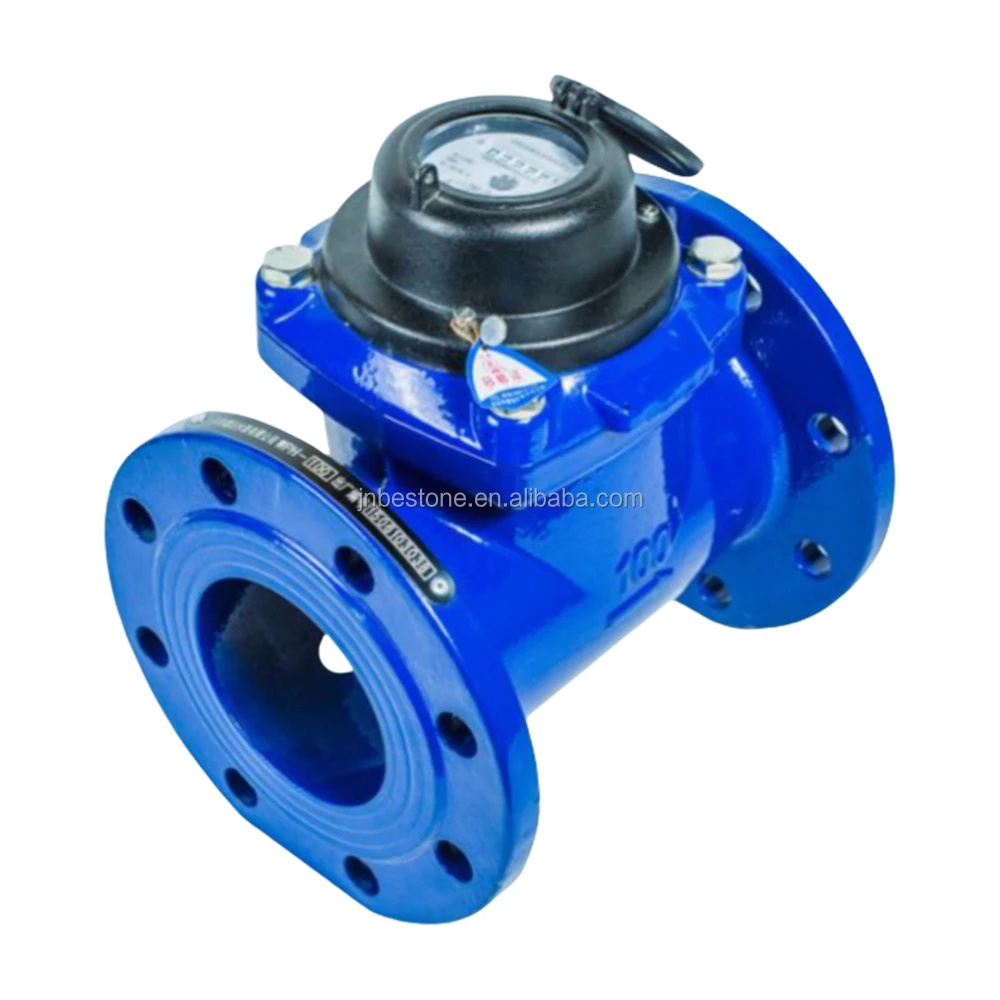 Made in China Bestone cast iron body Horizontal spiral wing detachable water meter