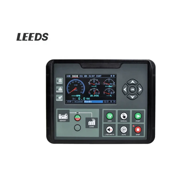 DC70DR MK2 Generator Controller LCD Display Self-starting Control Board Diesel Genset Spare Parts