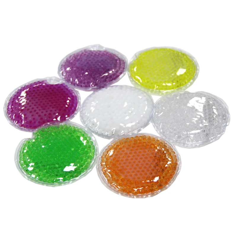 
Direct Factory Customize Logo Printing in Round Shape gel beads hot cold pack 
