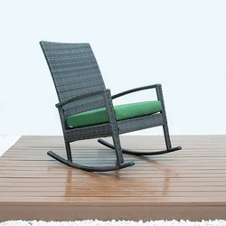 Hight Quality Patio Leisure Recliner Rattan Rocking Chair Hotel Bedroom Rocking Chair