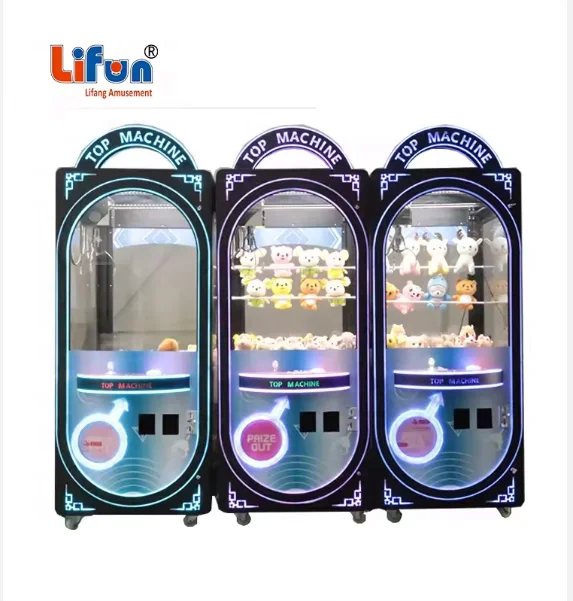 Factory Wholesale Custom Coin Operated Toy Arcade Claw Crane Machine Cheap Bill Operation Doll Claw Machine With Bill Acceptor
