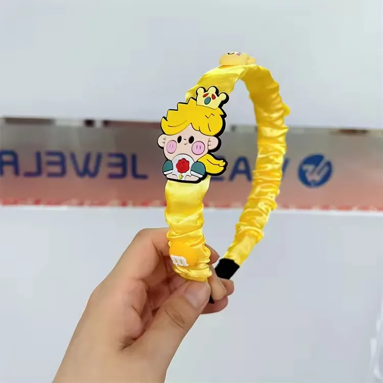 Hot Sale Mickey Minnie cartoon hairband fabric Floral girl princess headband birthday holiday party hair accessories