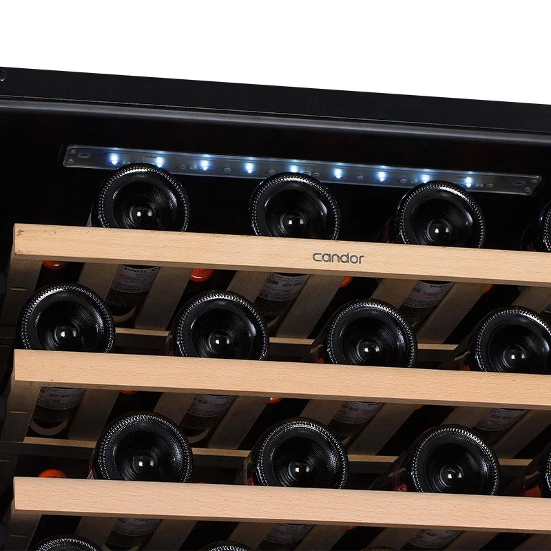 Factory Custom 92 Bottles Seamless Door Frame Stainless Steel Wine Bottle Cooler Wine Coolers Build In For Sale