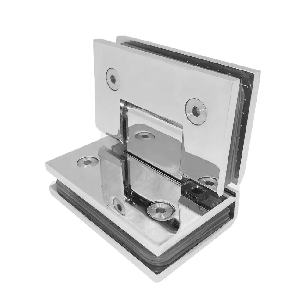KECO Glass Hardware Shower Door Pivot Hinges Brush ss304 Glass Shower Door Hinge
