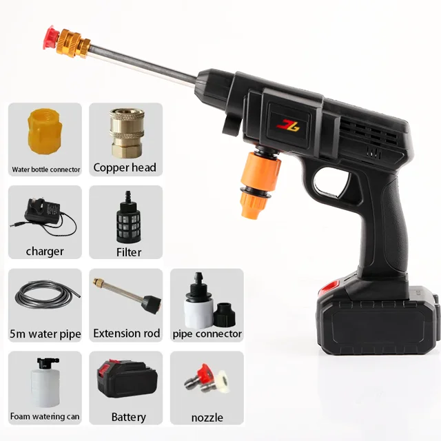 Factory direct sale Mini Sprayer High Pressure Car Washing Machine Battery Electric Portable Gun Car Washer Laveuse de voiture