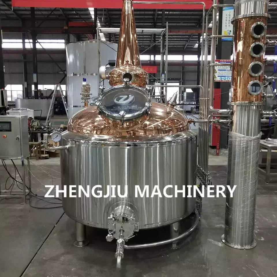 ZJ Alcohol Still Rum Whisky Brandy Liquor Wine Distillery Vodka Making Machine 1000L