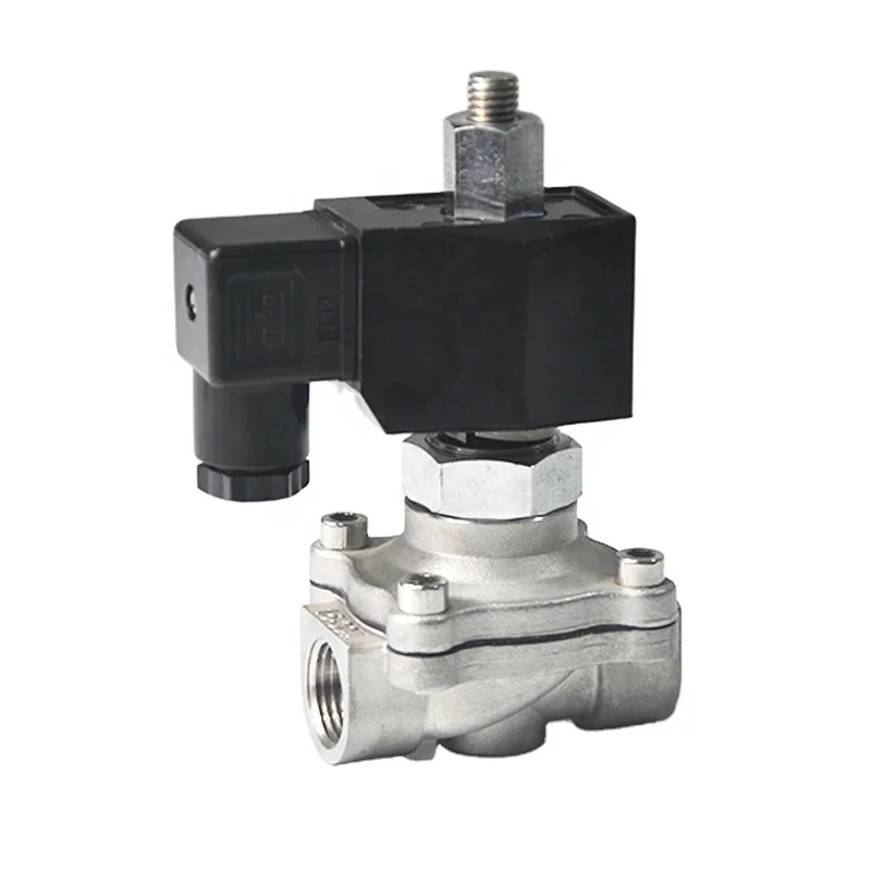24vdc 220v Нормально открытый Электрический электромагнитный регулирующий клапан 2-ходовой латунный из нержавеющей стали 8 бар
