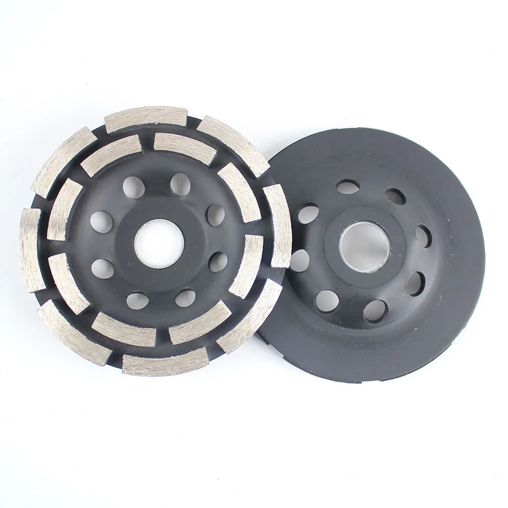 Raizi 4.5/5/7 Inch 22.23 Double Row Diamond Grinding Cup Wheel for Concrete Stone